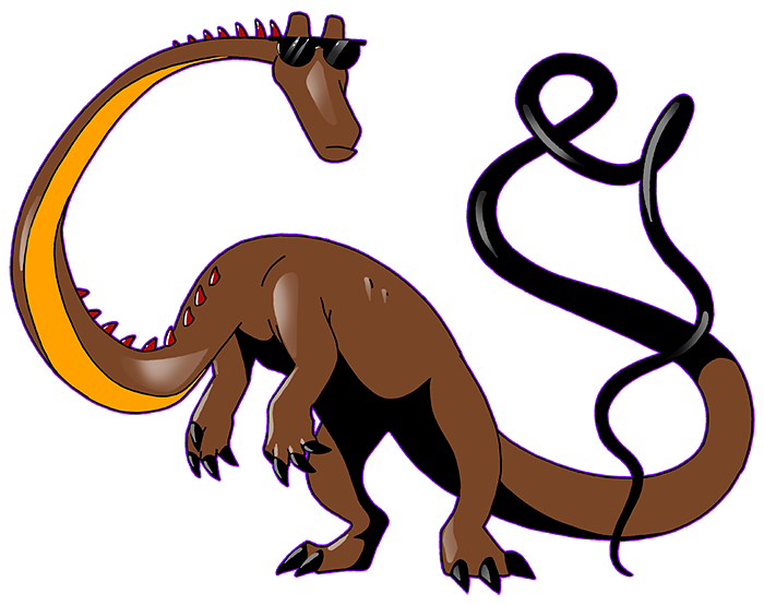 He have a giant body, with long tail and neck, as a real Diplodocus. GranDocus is one of the henchdinos of Stox and always uses his sunglasses.