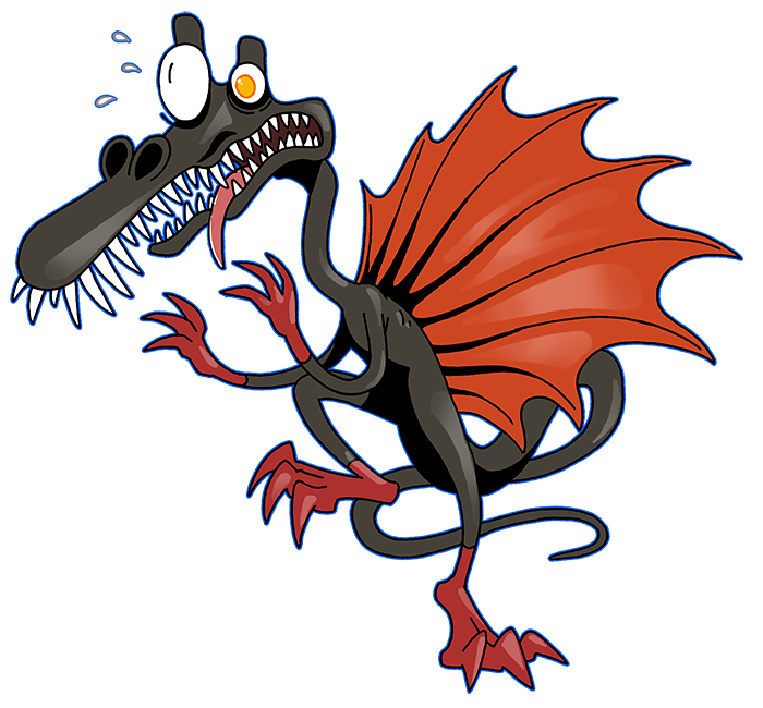 He is probably the most coward dinosaur in the School. This Spinosaurus fears everything and everyone. Kapys have a retractable sail.