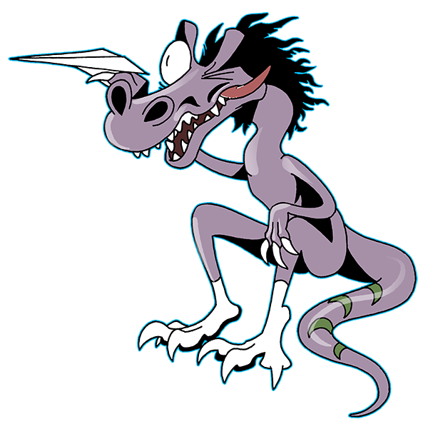 This Afrovenator always can be seeing hanging around with Nyp. Sbirffo is the main punching bag of Fercus.