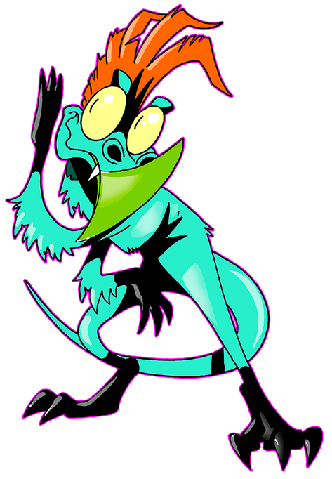 This Oviraptor called Egthor loves to pay attention in other's lifes and making fun with doomed students.