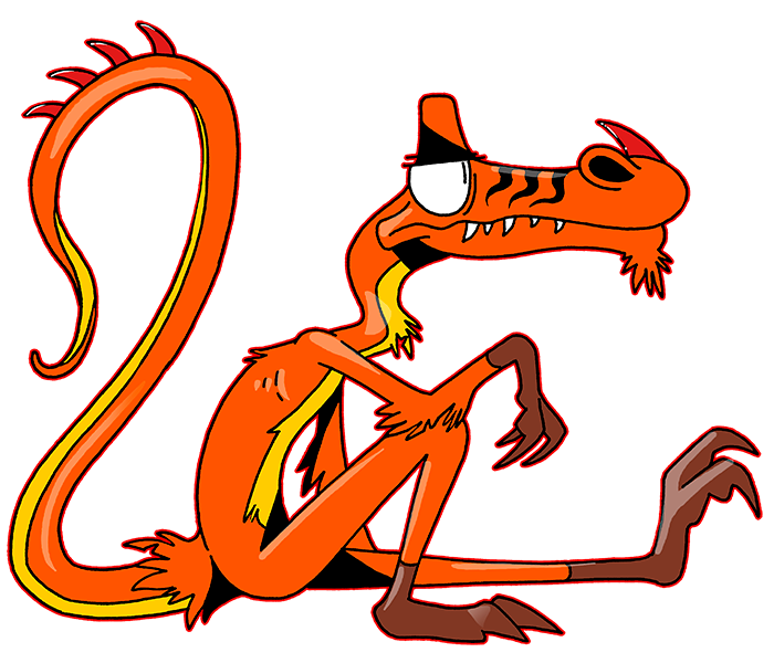 Tollu is the big crush of Tynna, but he don't cares. This Ornitholestes is boring, he likes to read and study all the time, even in weekends.