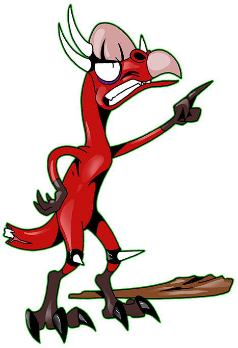 Stox is a very angry and violent herbivore dinosaur (Stygimoloch). He hates the carnivores, because when he is younger, he was attacked by a group of them.