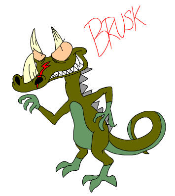 The first design for Brusk, made by Rodrigo Gomes.