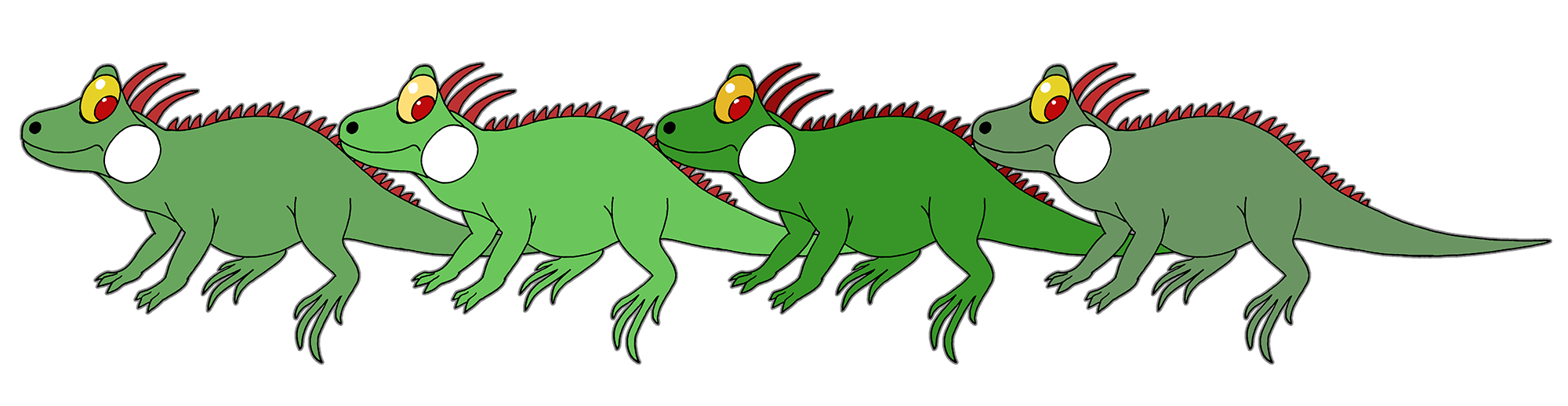 Ideas for Furiko's green shades.