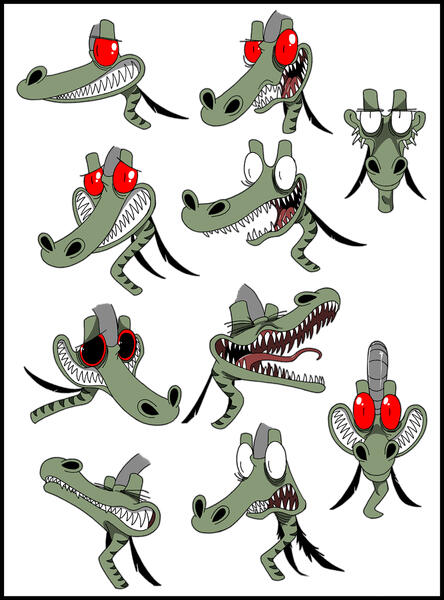 Some expressions studies of Dusky (inside and out School).